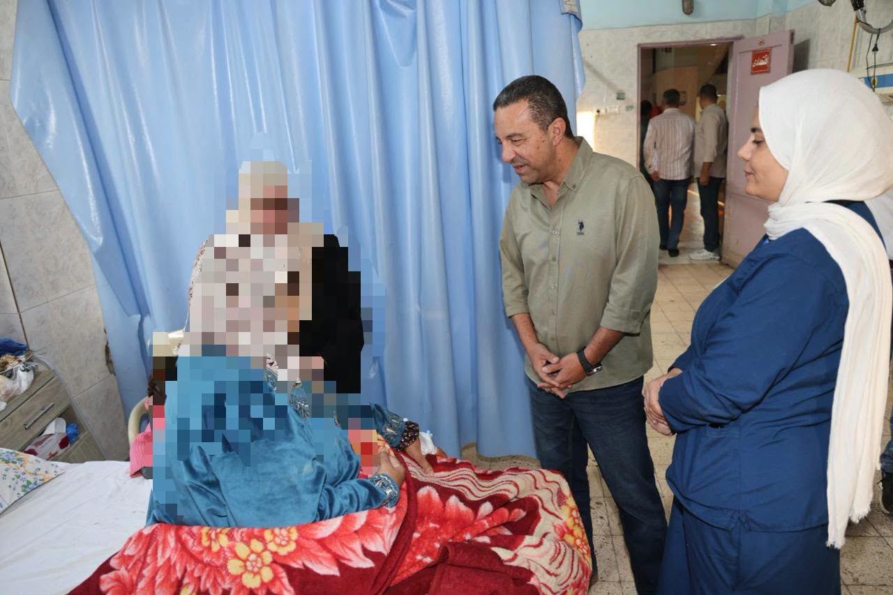 محافظ المنوفية يتفقد مستشفى بركة السبع